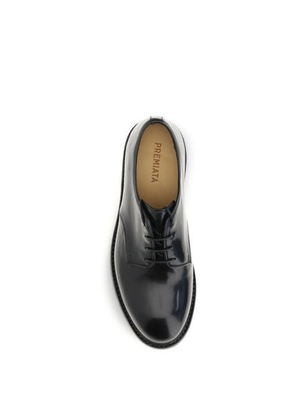 Premiata Lace-Ups with lettering logo - Black