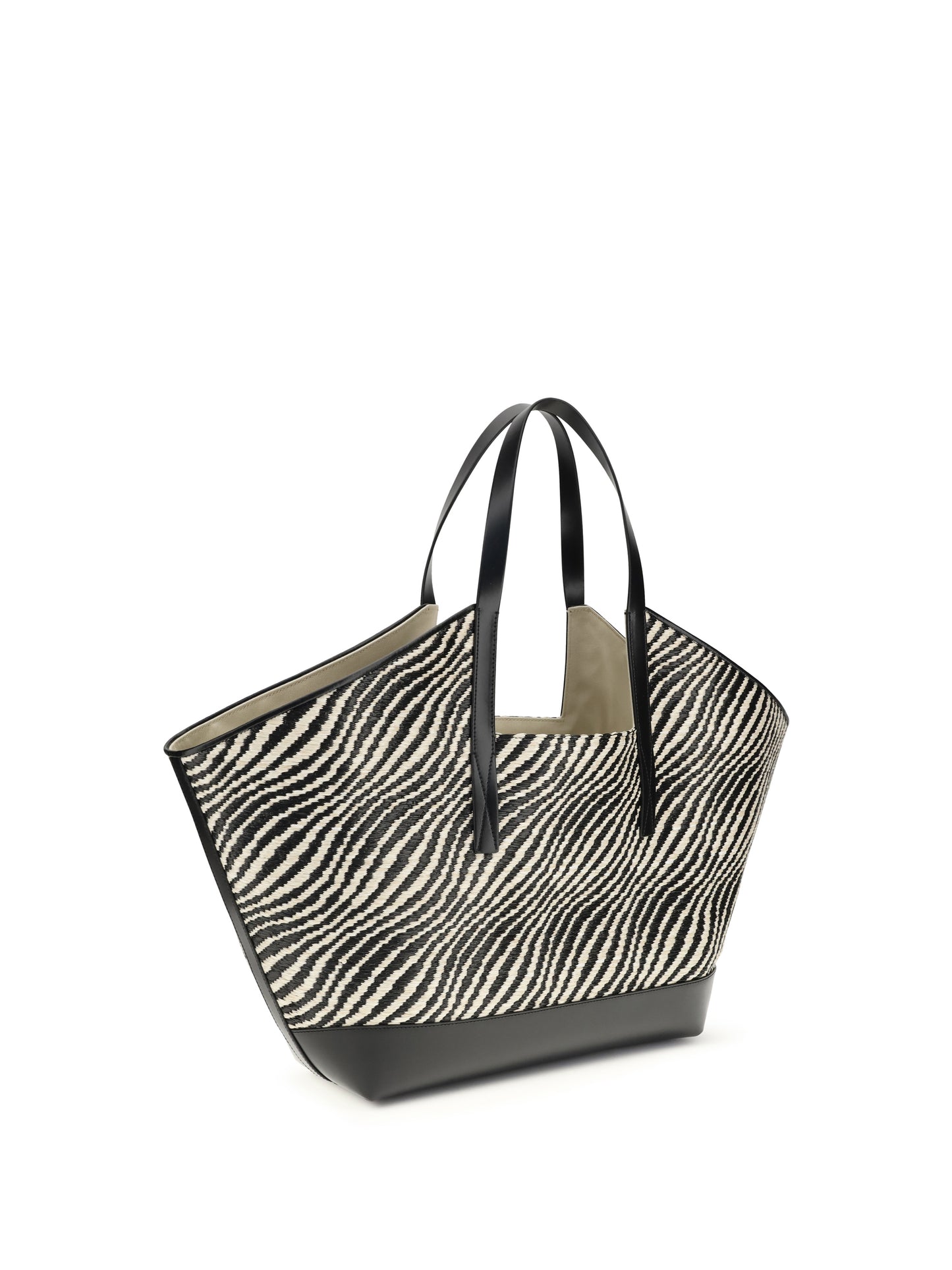 MARNI Raffia effect fabric Tote Bag
