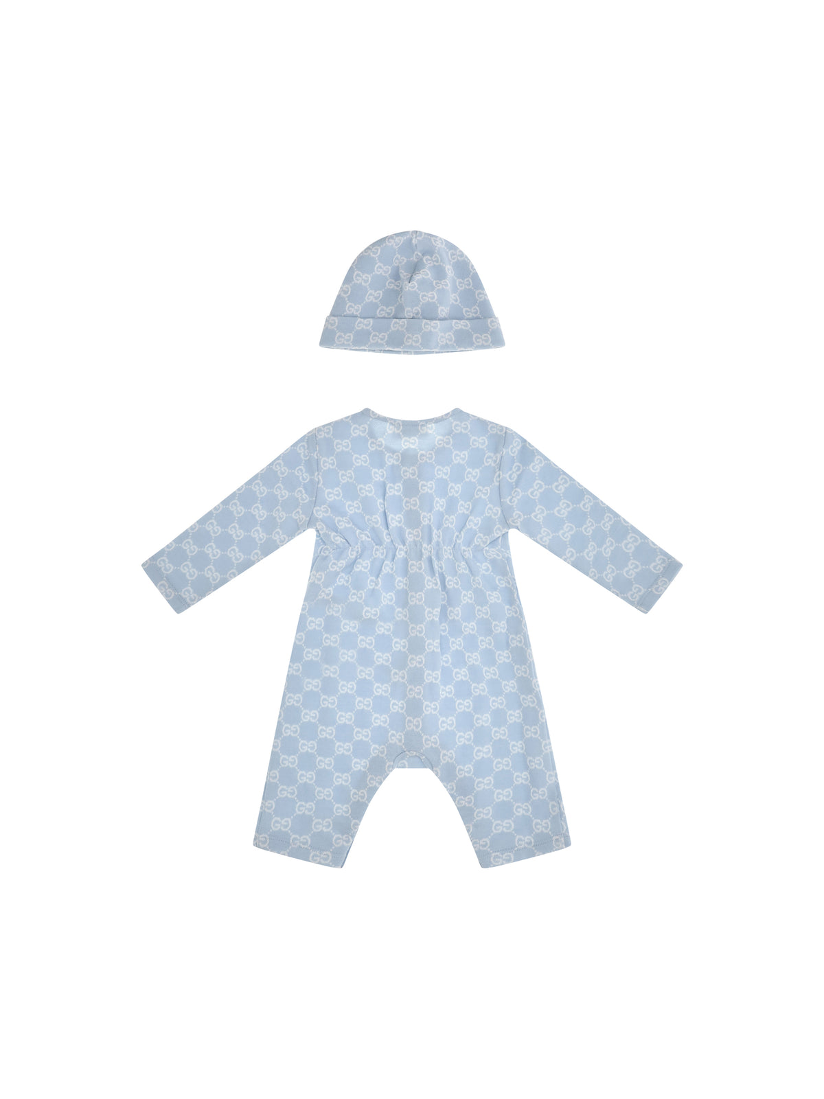 Gucci GG cotton piqué Baby gift Set - Baby Blue/White