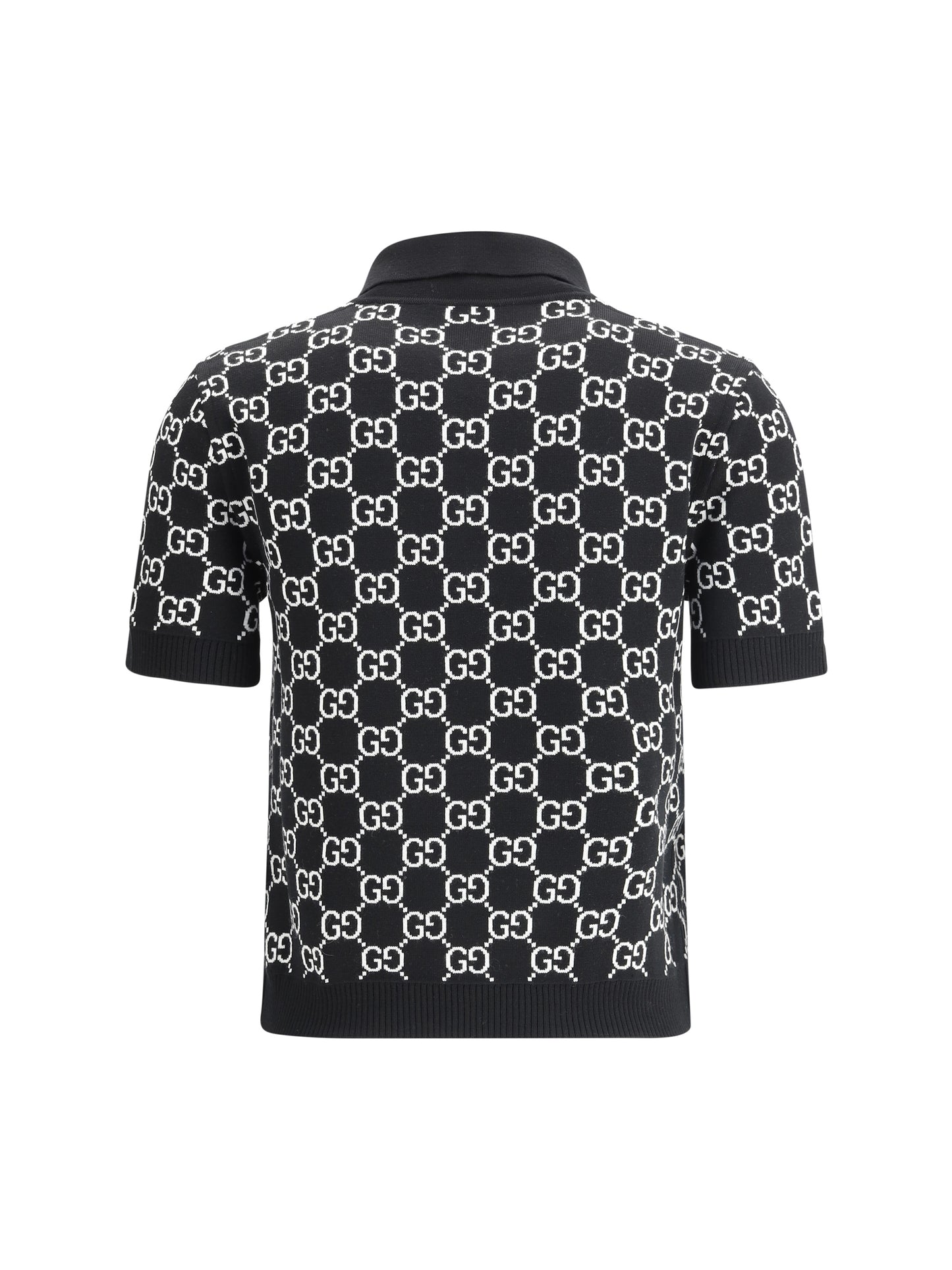 GUCCI GG wool jacquard Polo Top