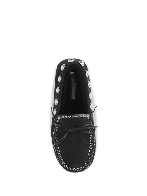 Isabel Marant Fitza suede Loafers - Faded Black