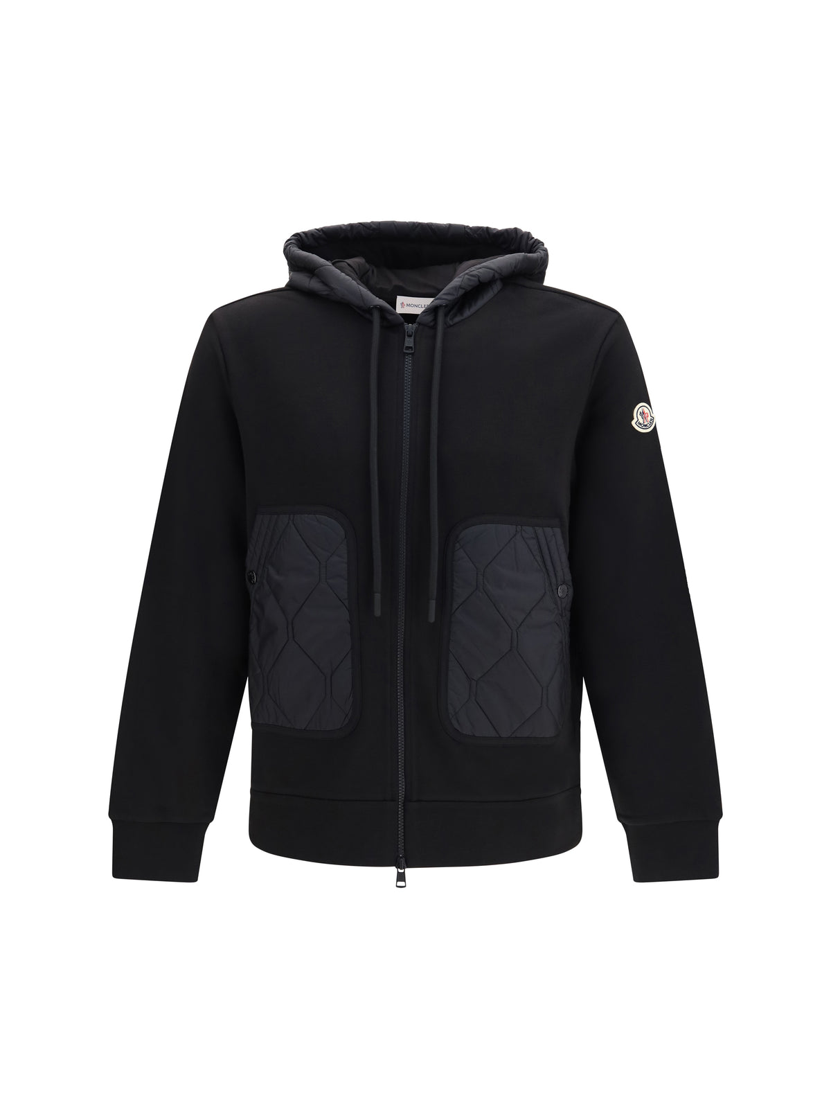 Moncler Hooded zip-up Sweatshirt - Black