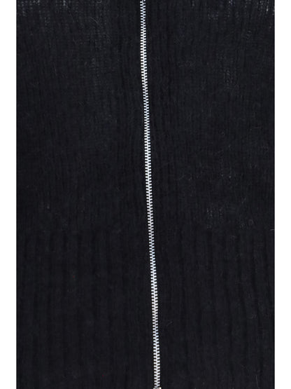 Our Legacy Alpaca-blend Zip-Up Hoodie - Black Fuzzy