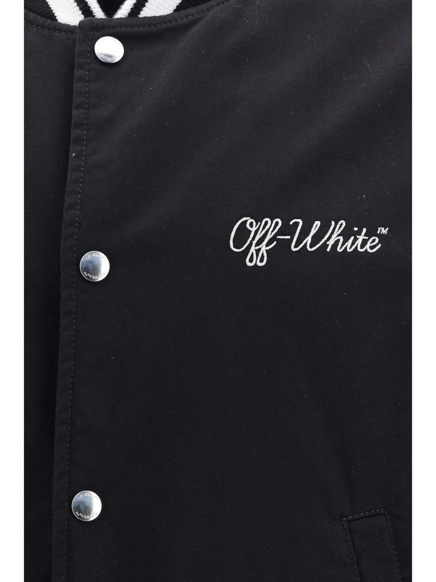OFF-WHITE Script Cotgab Souvenir varsity Jacket