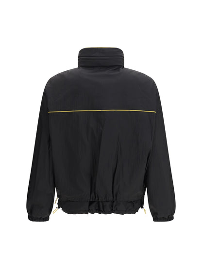Fendi FF jacquard zipped reversible Windbreaker - Black