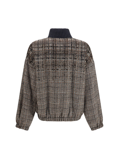 Brunello Cucinelli Padded Jacket with sequin details - Beige Tobacco