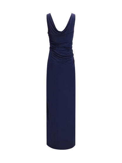 Versace Long Dress in soft viscose jersey - Navy
