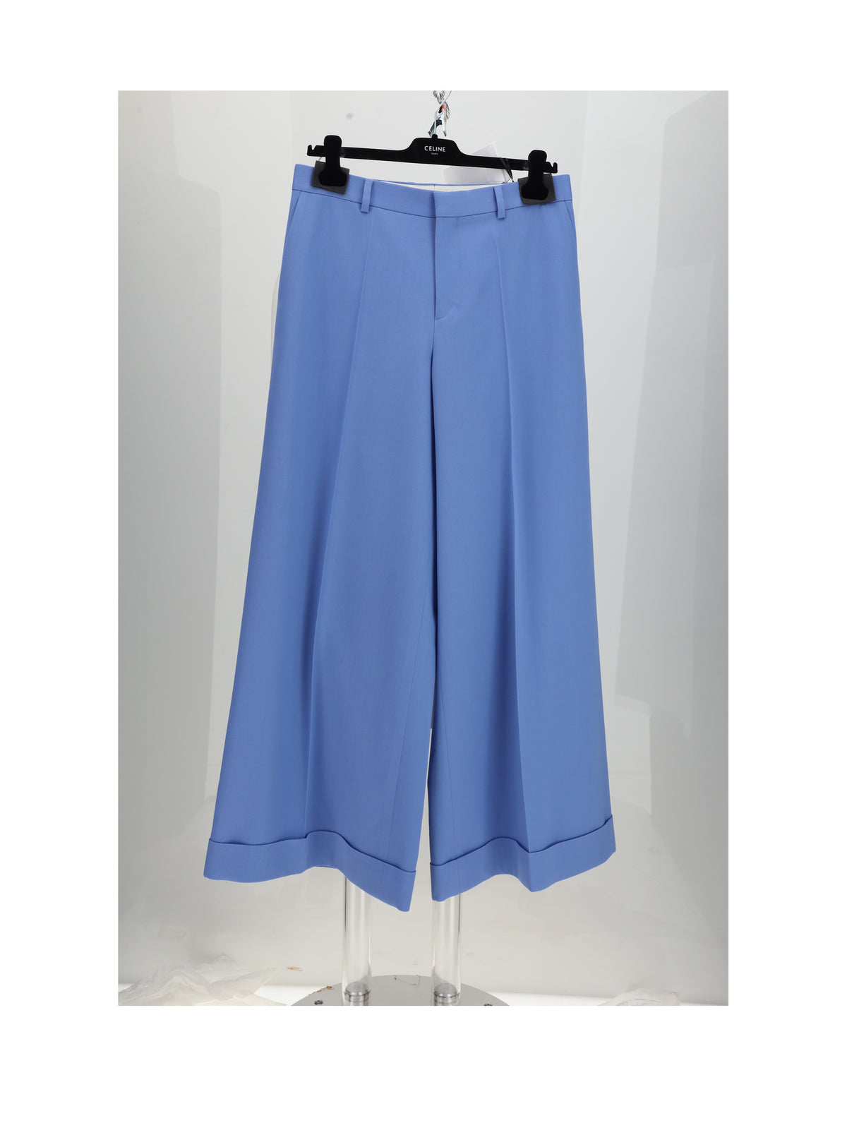 Celine LONG DOCKS TROUSERS - Bleu Ciel