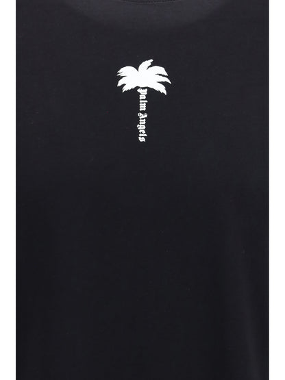 Palm Angels Palm Tree Statement T-shirt - Black - Off White