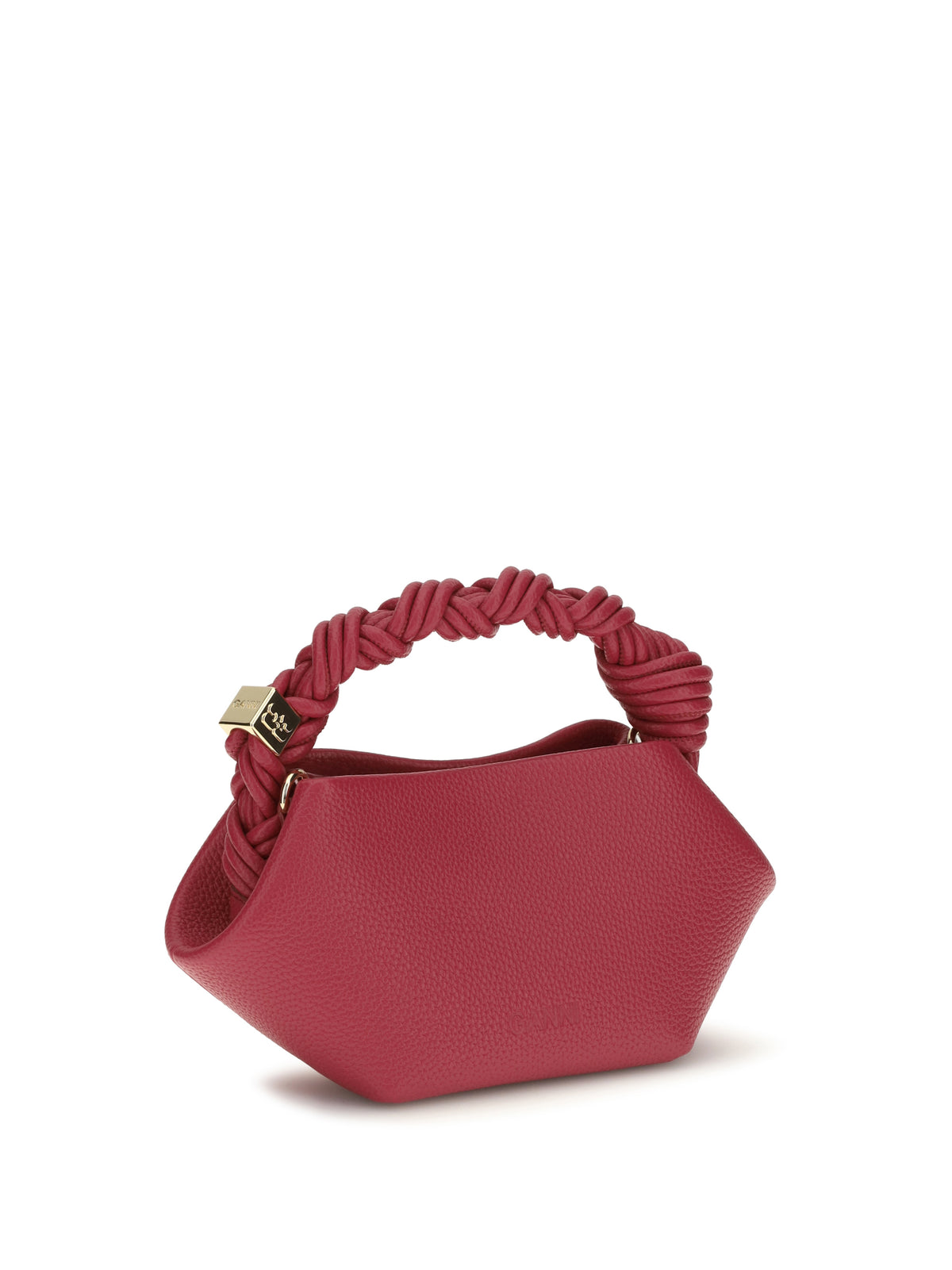 Ganni Bou Handbag in grained leather - Persian Red