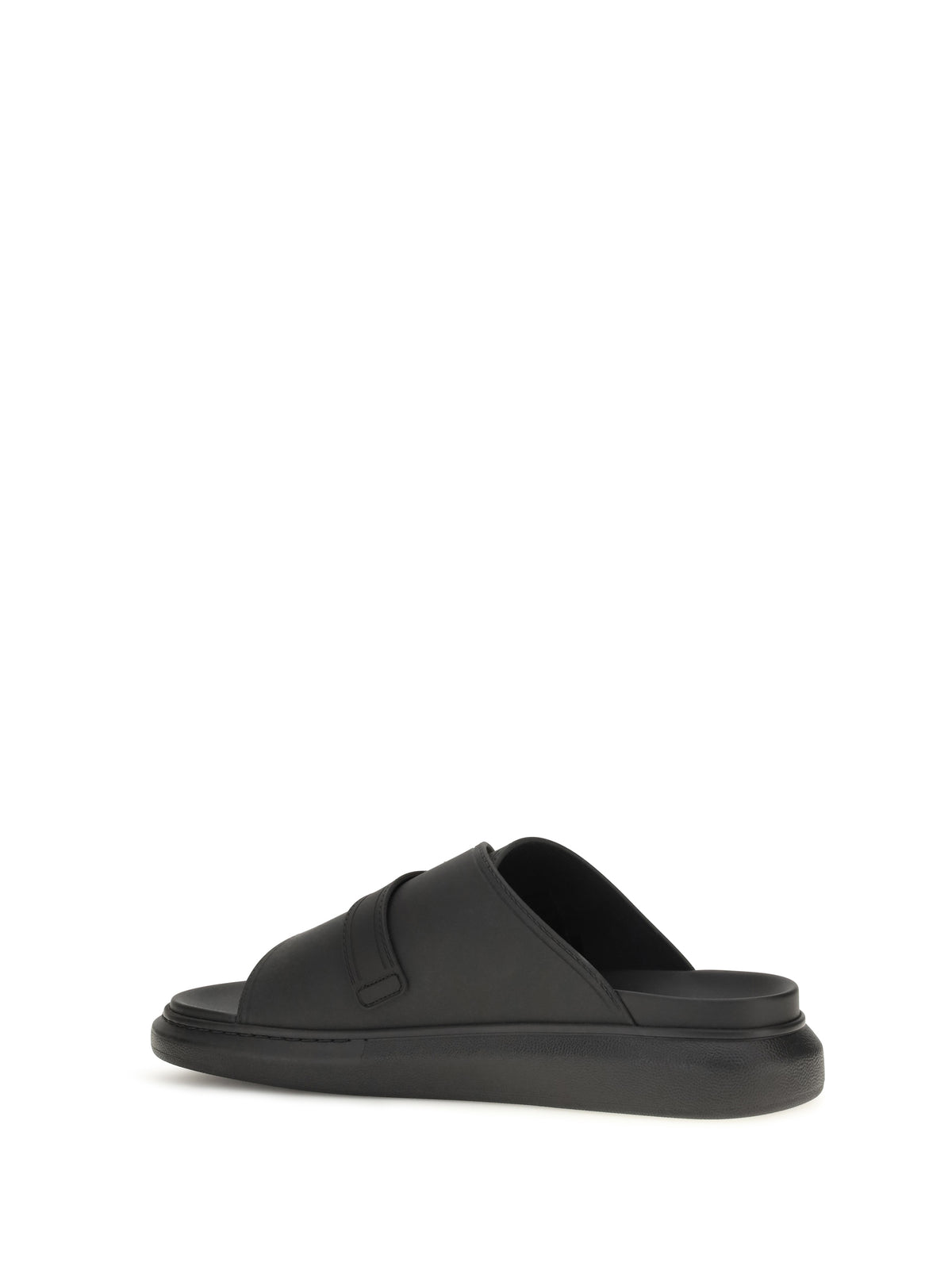 Alexander Mcqueen Buckle slide Sandals - Black