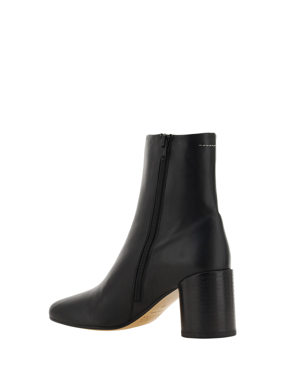 MM6 Maison Margiela Heeled Ankle Boots - Black