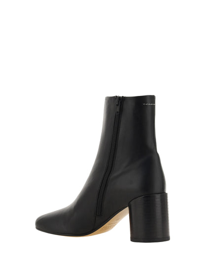 MM6 Maison Margiela Heeled Ankle Boots - Black