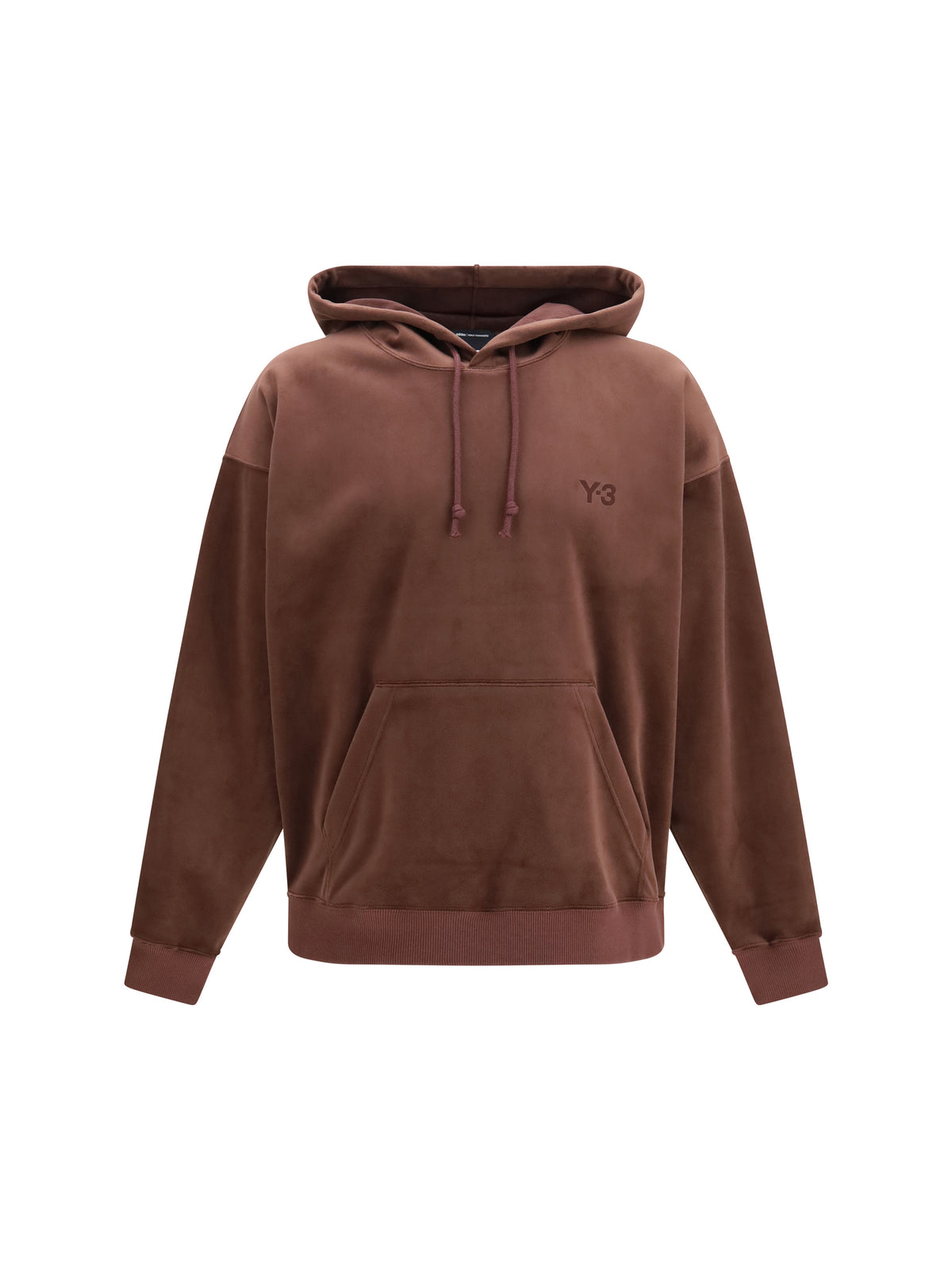 Y-3 Corduroy Hooded Sweatshirt - Night Red