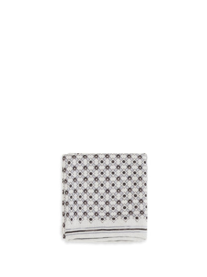 BRUNELLO CUCINELLI Silk Pochette with geometric pattern