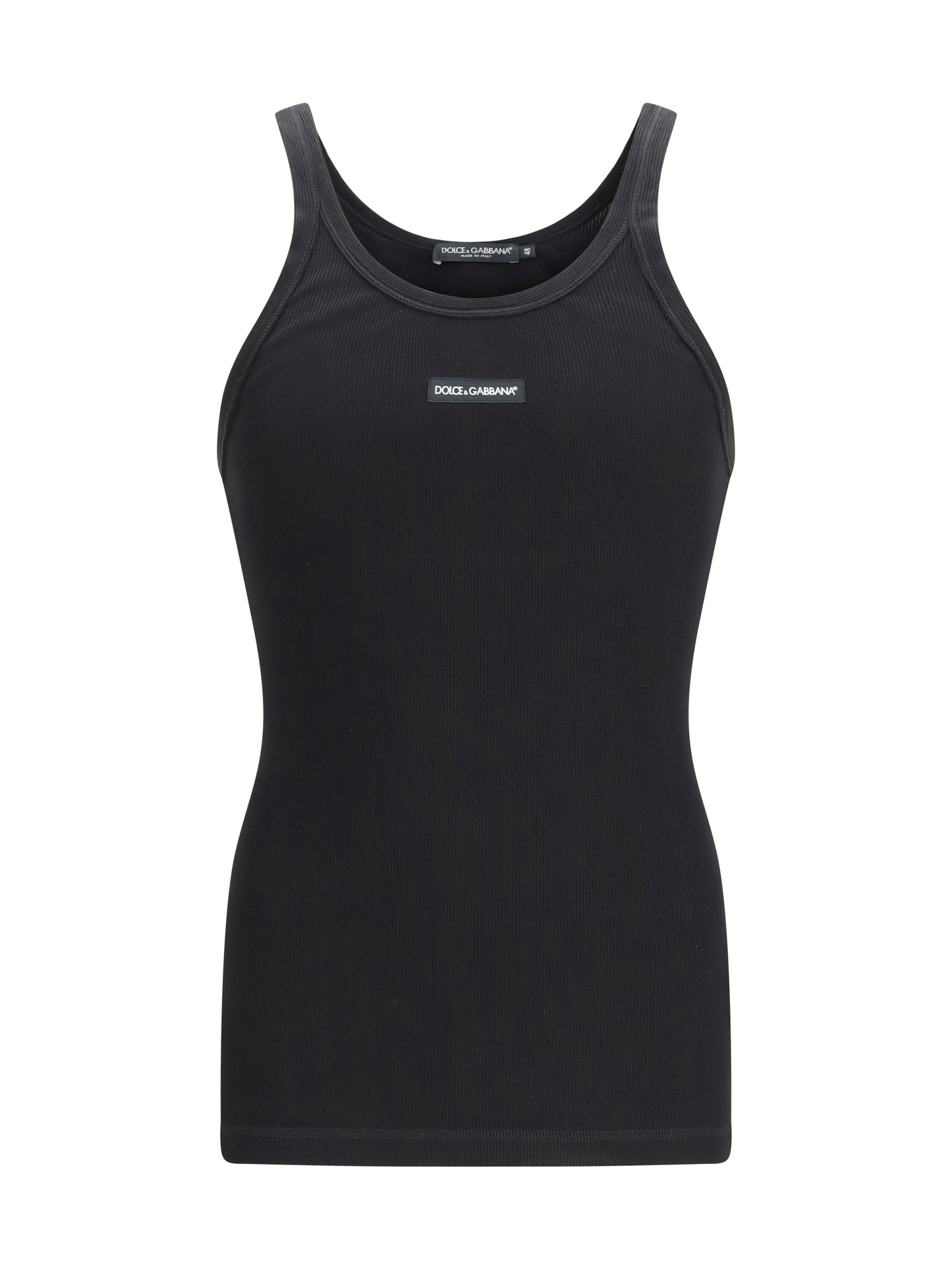 DOLCE & GABBANA Cotton printed tank Top