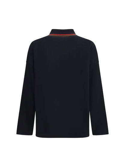 Vivienne Westwood Oversized long-sleeve Polo - Black