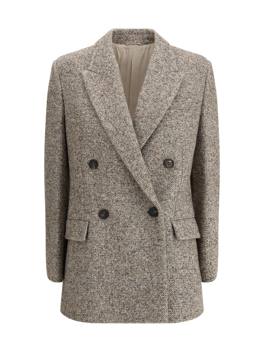 BRUNELLO CUCINELLI Virgin Wool and Silk mélange Jacket