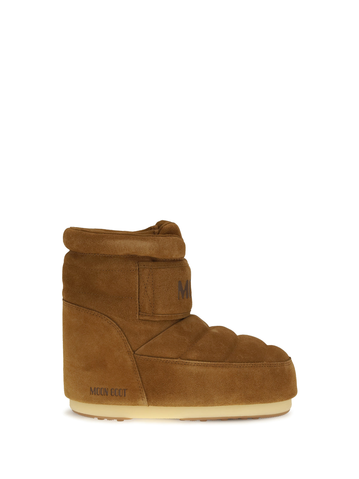 Moon Boot Icon Strap suede Boots - Cognac