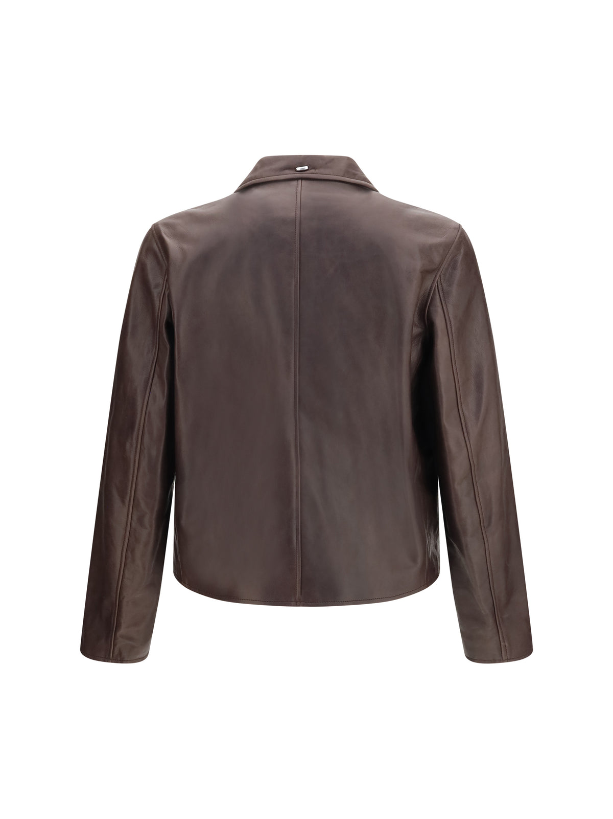 Our Legacy Mini leather Jacket - Matted Brown