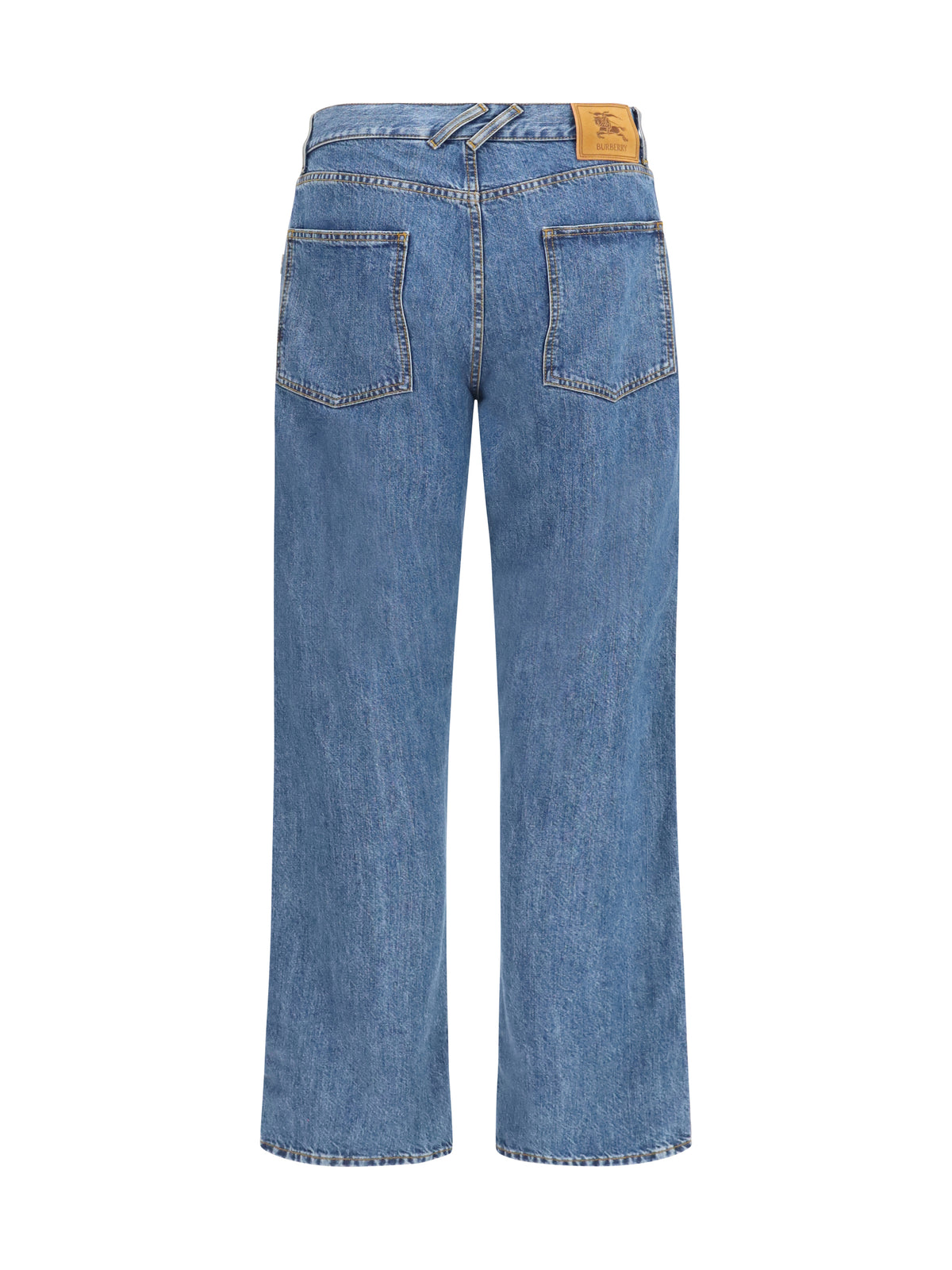 Burberry Straight Leg Jeans - Mid Blue