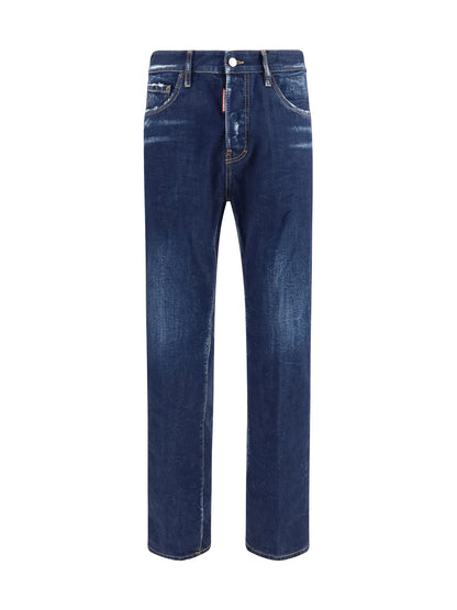 Dsquared2 Straight leg denim Jeans - Navy Blue