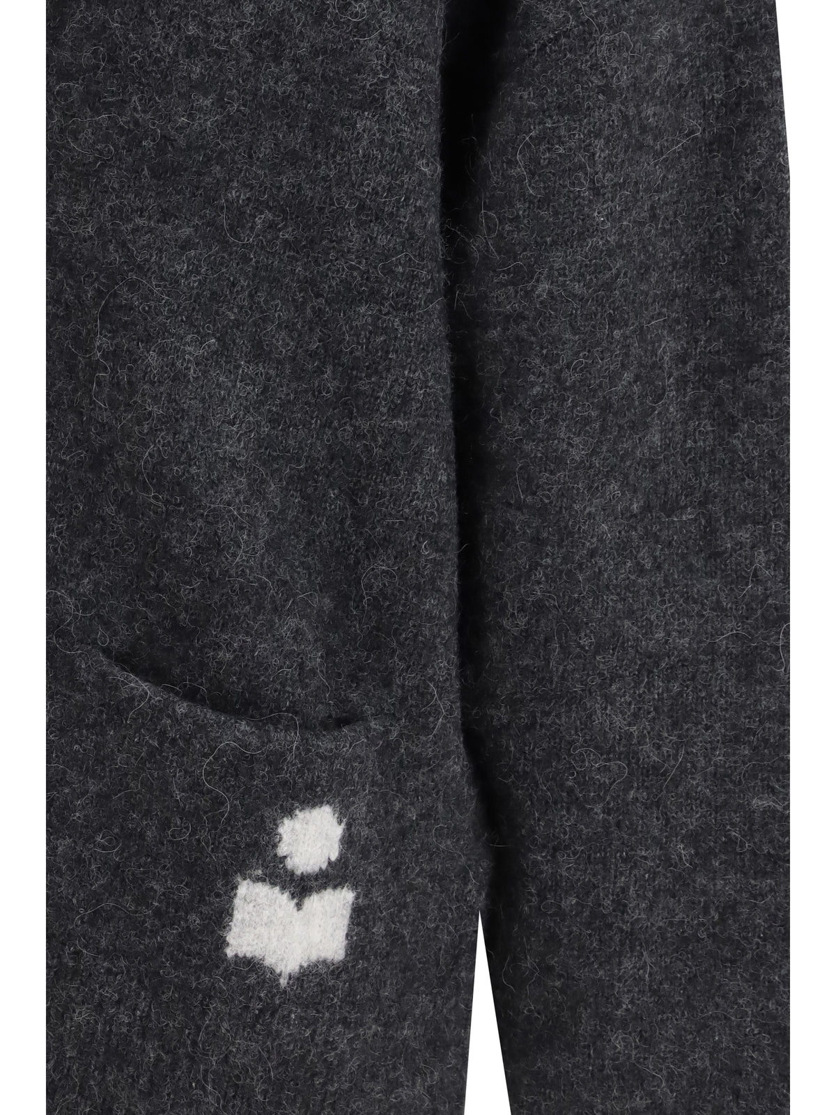 Marant Étoile Eborah Cardigan in alpaca blend - Medium Grey