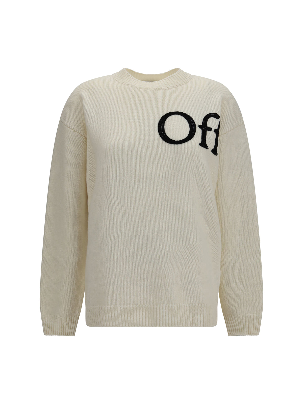 Off-White Bookish Shared crewneck Sweater - Ivory Black