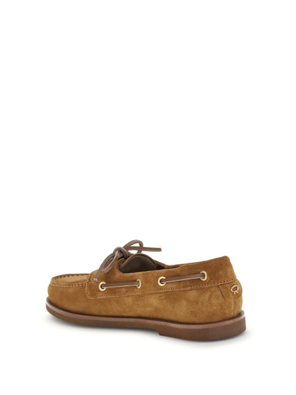 Gianvito Rossi Vandée suede Loafers - Texas+Cuoio