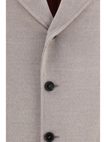 Brunello Cucinelli Virgin Wool Coat - Roccia+Rubino