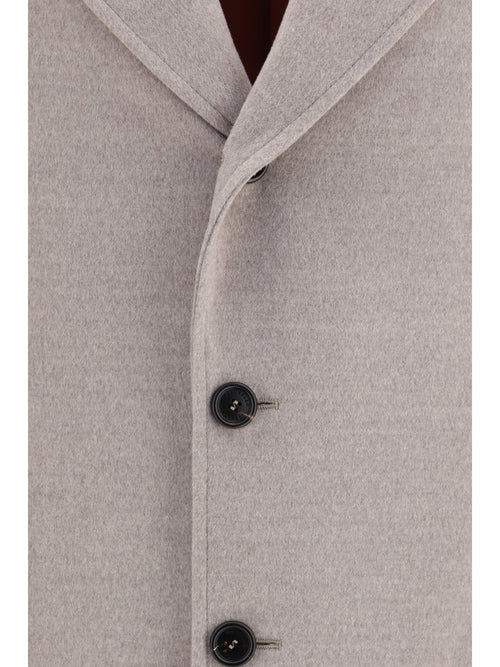 Brunello Cucinelli Virgin Wool Coat - Roccia+Rubino