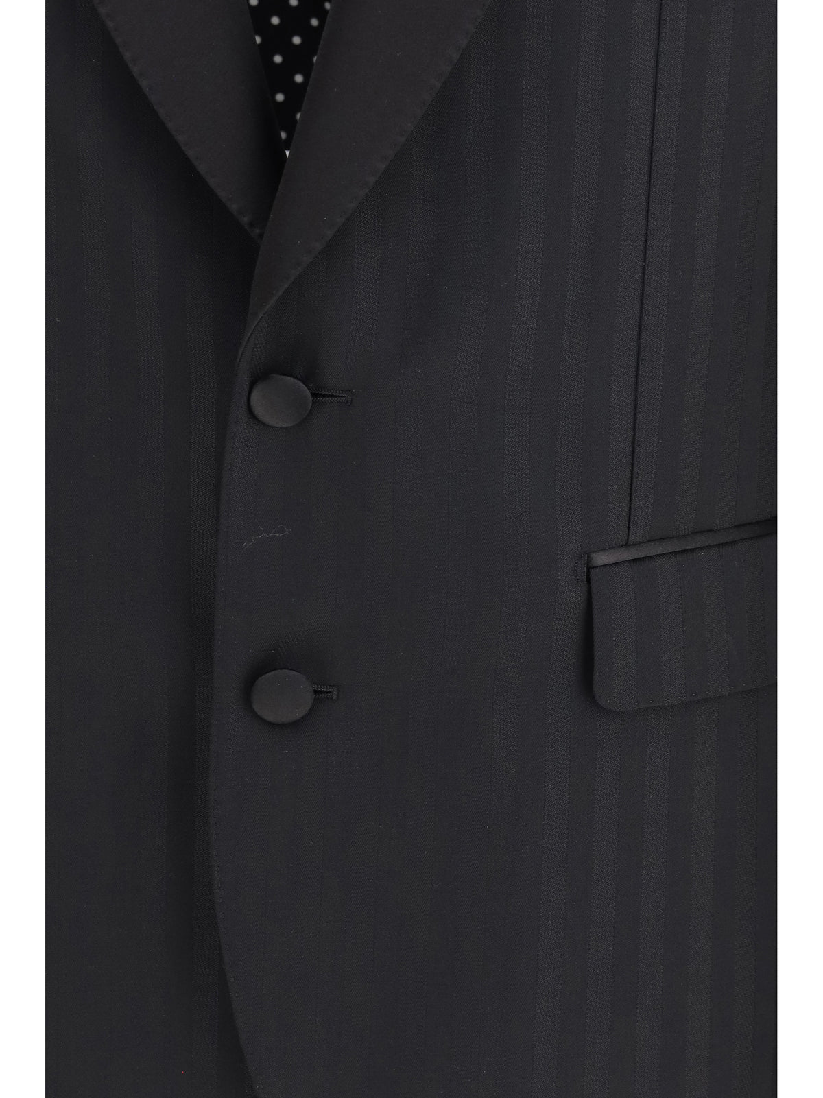 Dolce & Gabbana Striped peak-lapel Blazer - Black