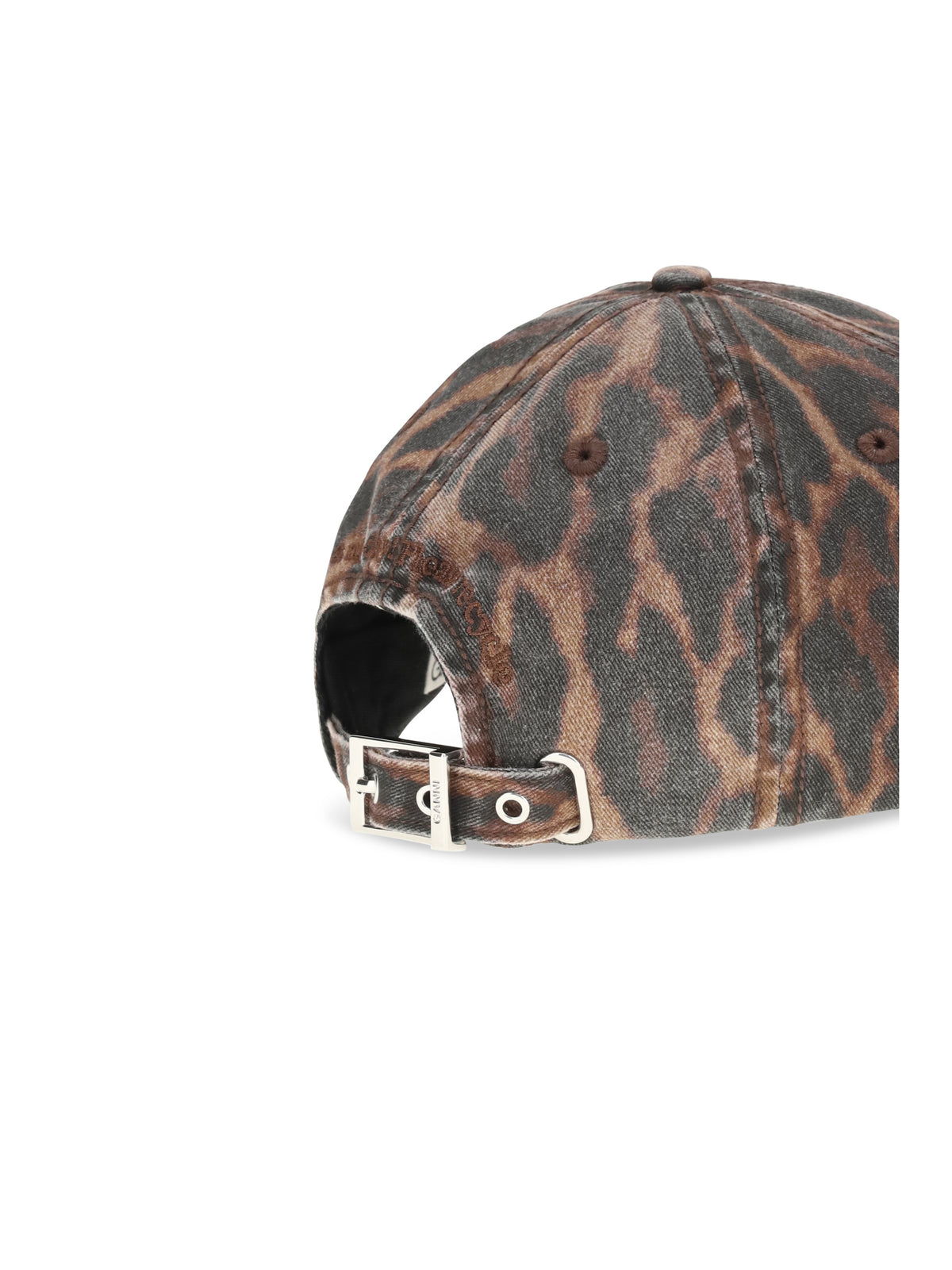 Ganni Ocelot leopard Cap - Rawhide