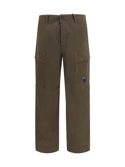 C.P. Company Stretch cotton satin Cargo Pants - Ivy Green
