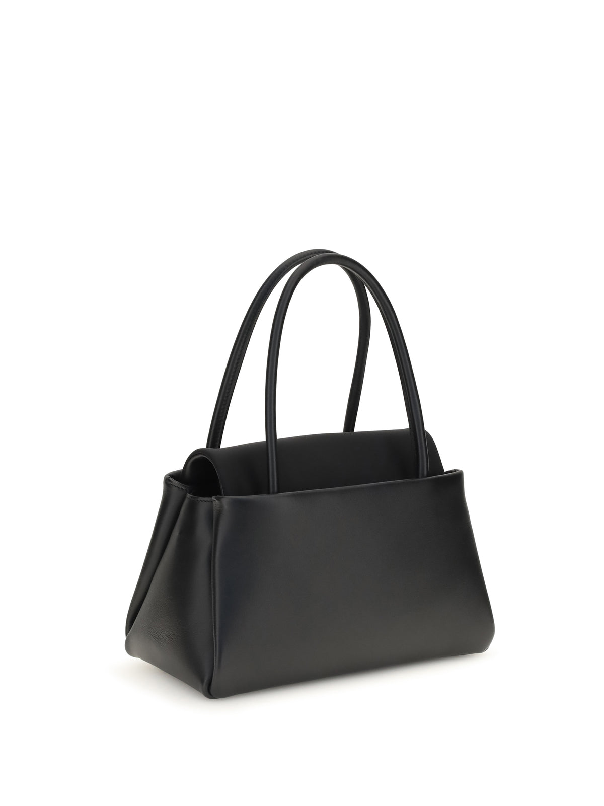 Prada Top Handle Bag with triangle logo - Black