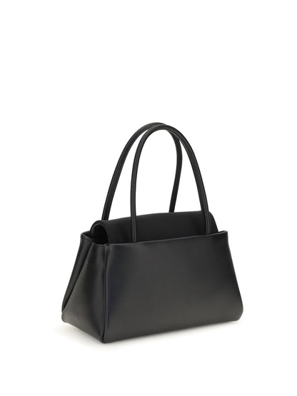 Prada Top Handle Bag with triangle logo - Black