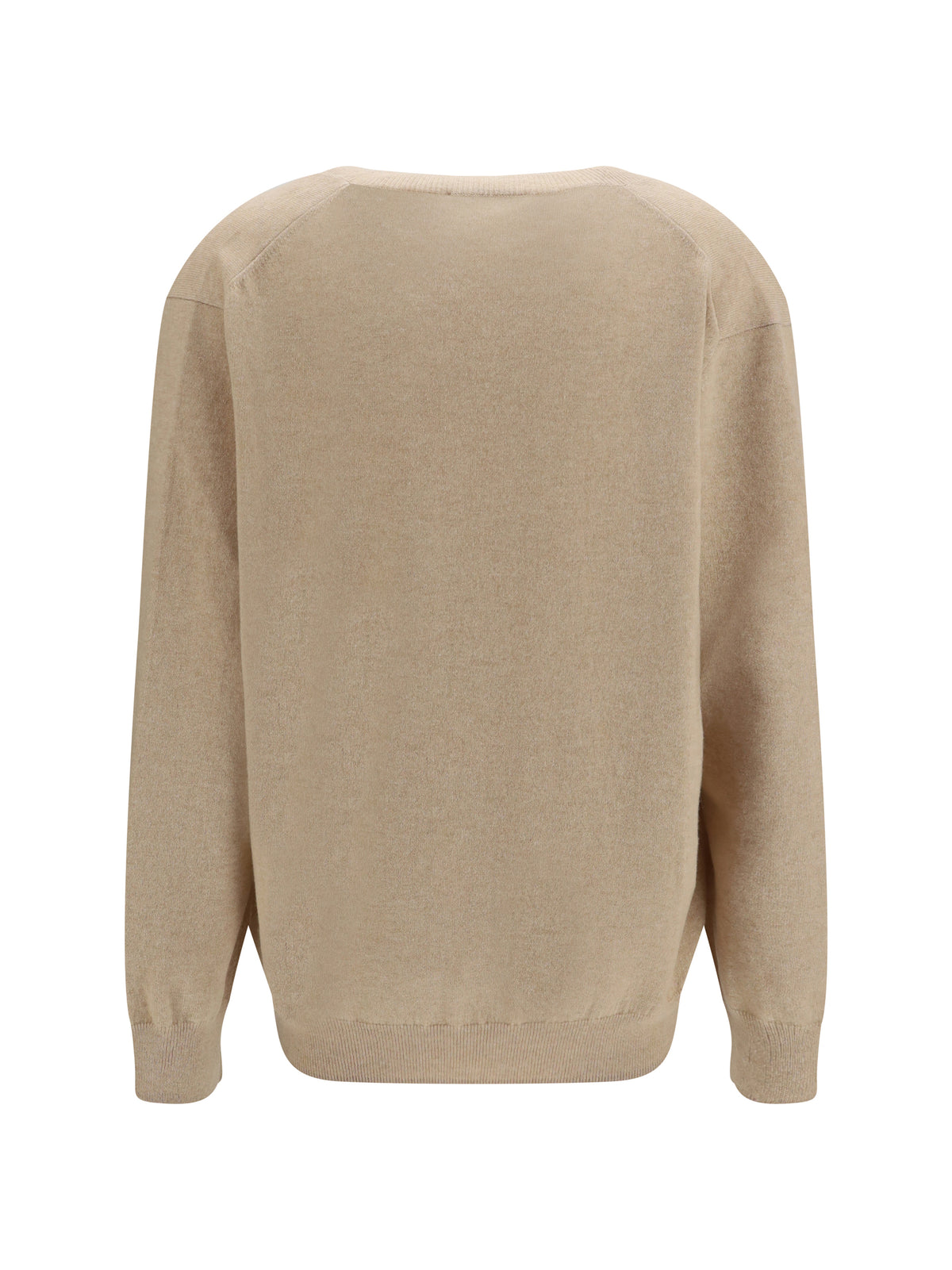 Malo Cashmere V-neck Sweater - Light Sand