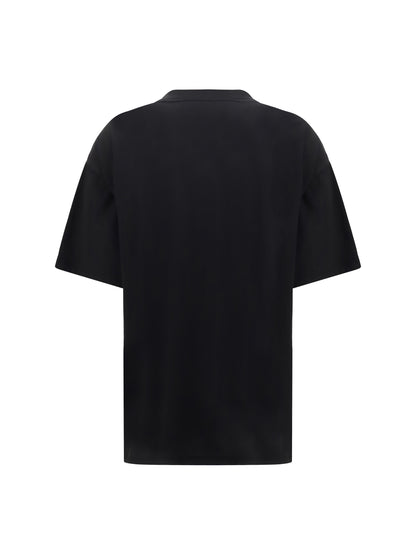 Balenciaga Printed cotton T-shirt - Black