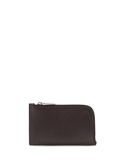 BURBERRY Check zipped Card Holder