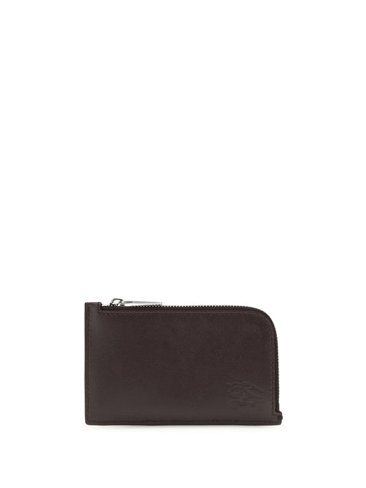 BURBERRY Check zipped Card Holder