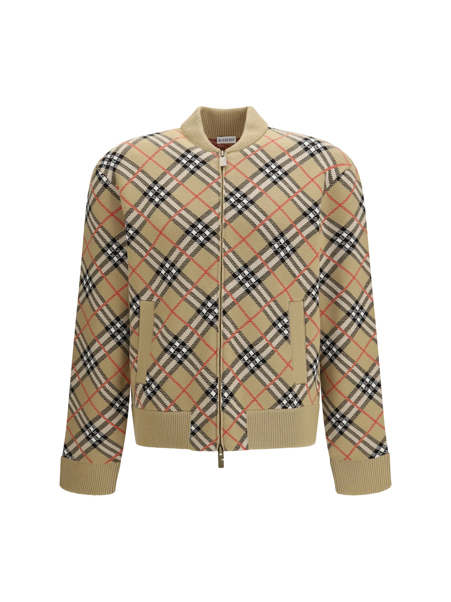 BURBERRY Vintage Check zip Cardigan