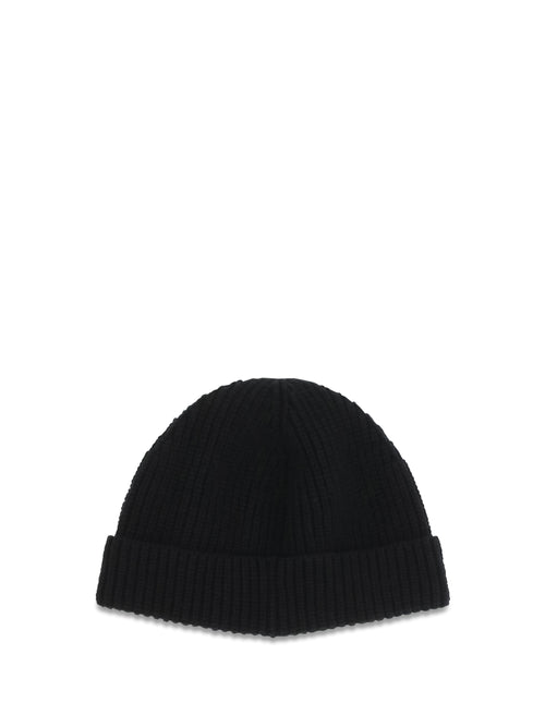 Valentino Garavani VLogo Beanie in cashmere - Black