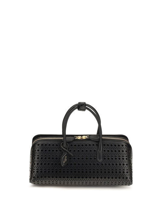 Alaïa Small Delta nabuk Handbag - Noir