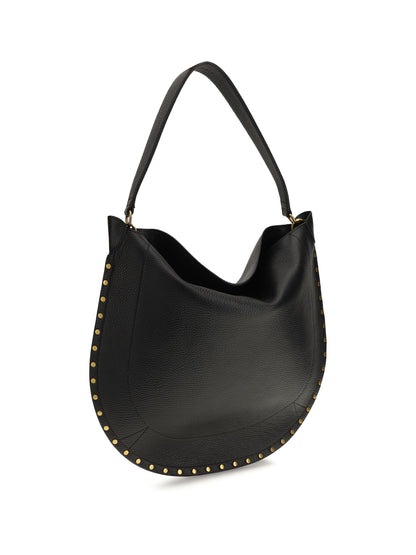 Isabel Marant Oskan Hobo Shoulder Bag - Black