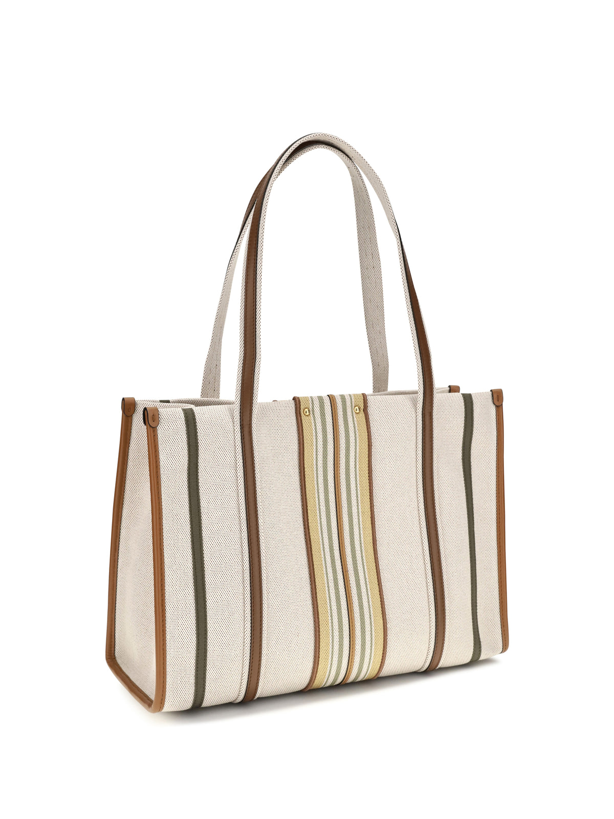 Chloé Woody Loop canvas Tote Bag - Pure Brown
