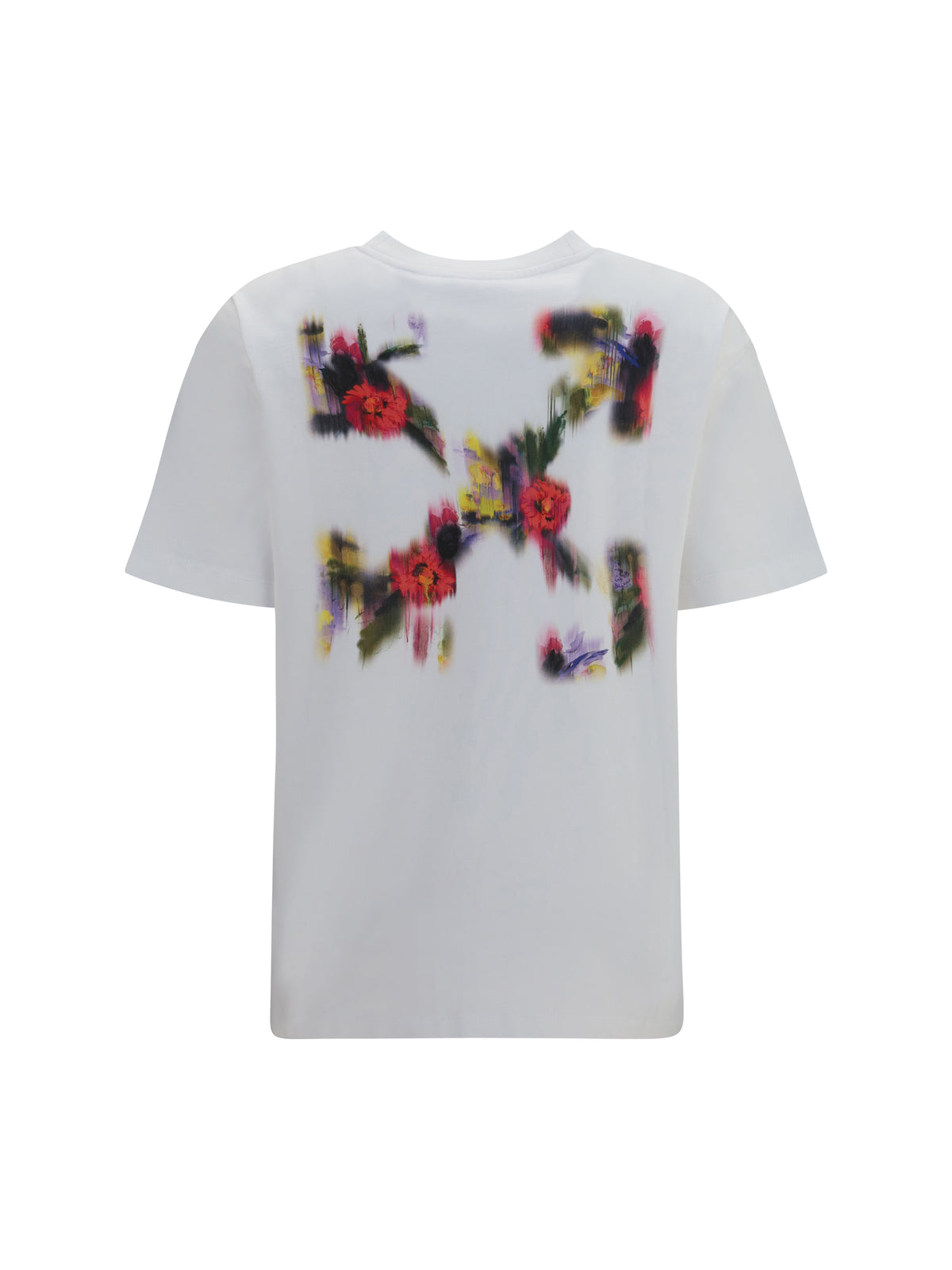 Off-White Arrow Flower T-shirt - White Hawthorn Rose