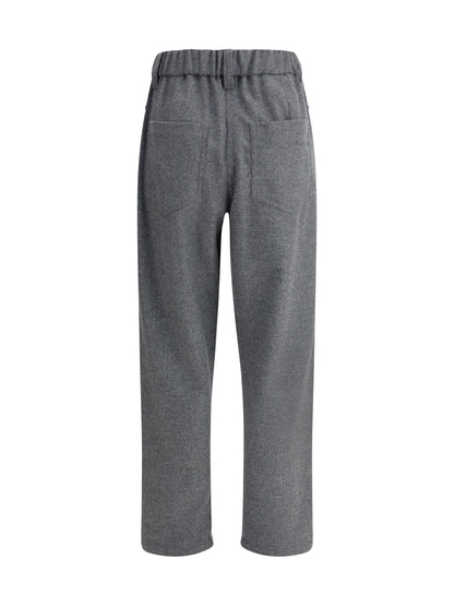 Brunello Cucinelli Wool Pants - Grey Medium