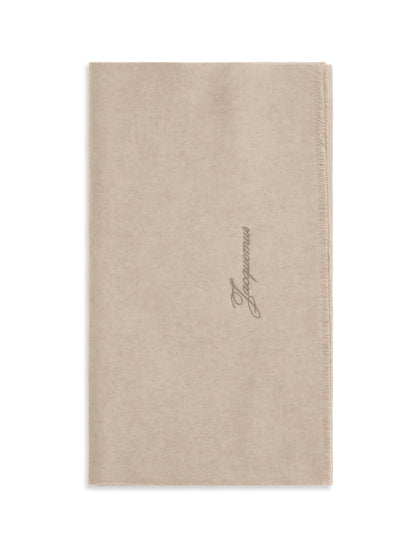 Jacquemus Tailleur wool Scarf - Beige