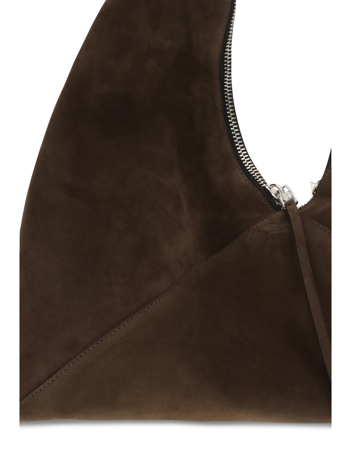 Moschino Suede Hobo Tote Bag - Cioccolato