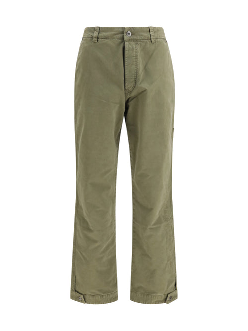 Off-White Racing Staff cotton gabardine Pants - Dusty Olive